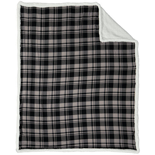 Black Uneven Plaid